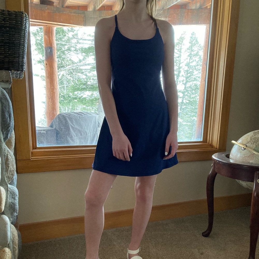 Halara Navy Blue shirt athletic dress